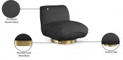 Geneva Boucle Fabric Swivel Accent Chair