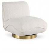 Geneva Boucle Fabric Swivel Accent Chair