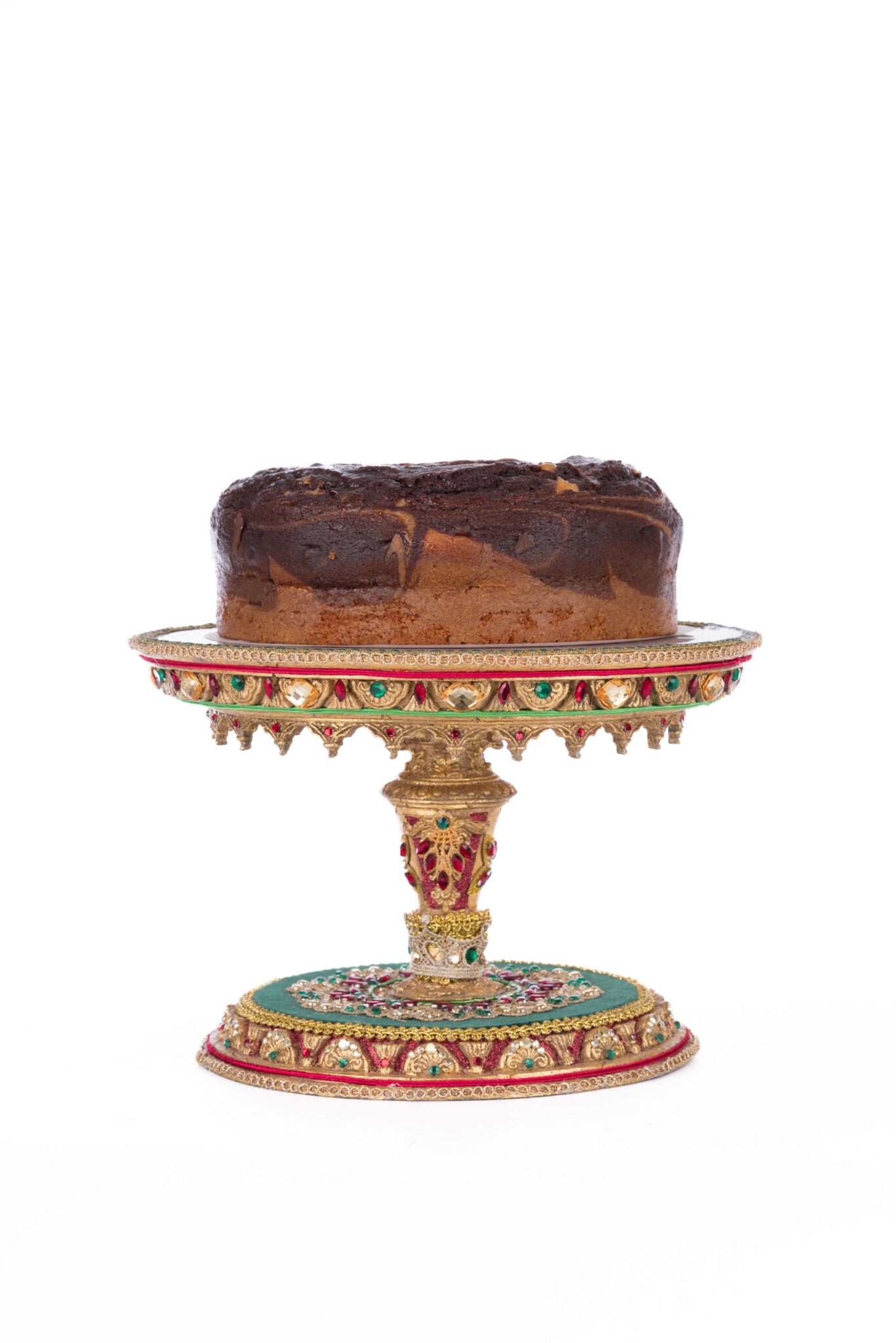 Christmas Castle Cake Plate