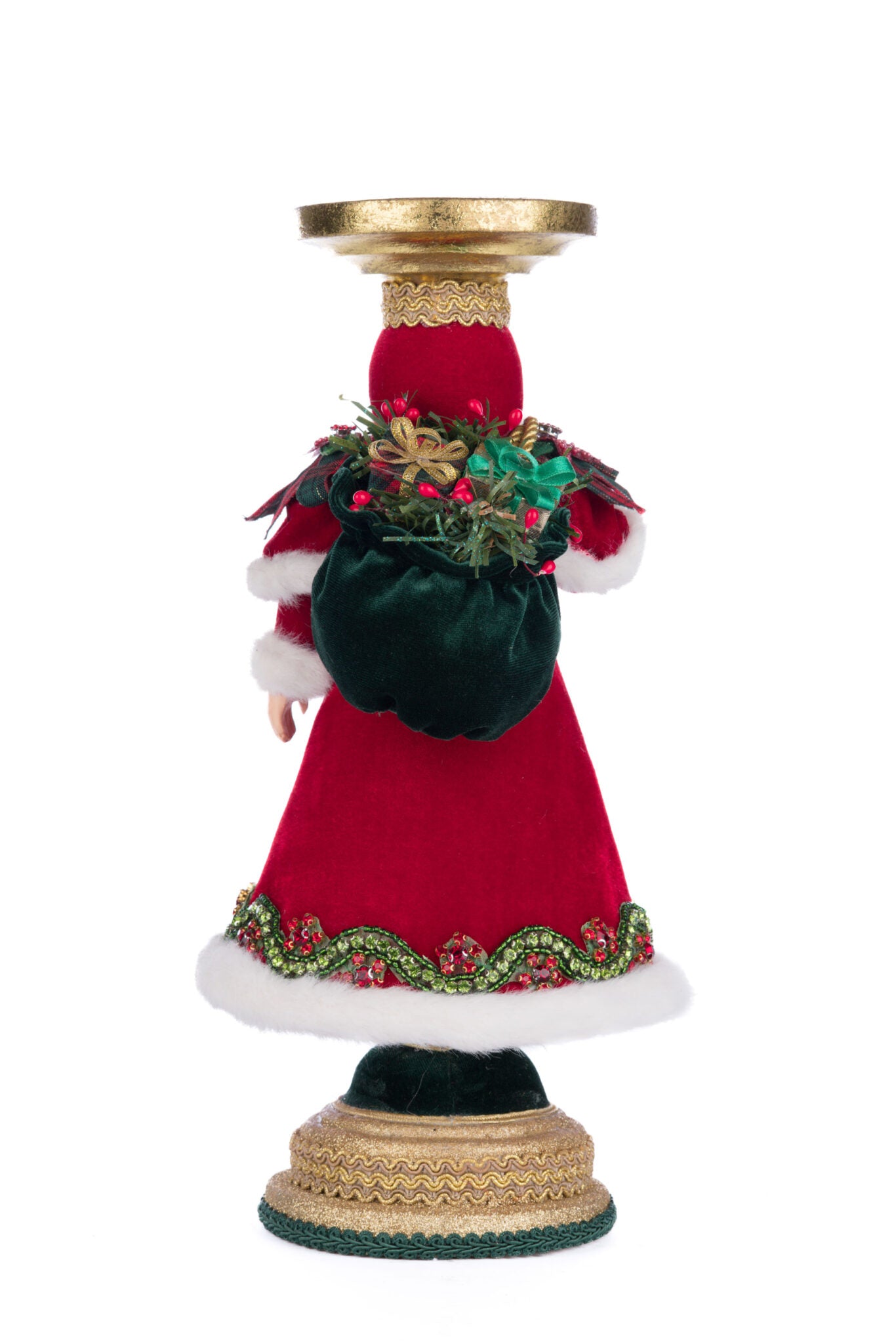 Holiday Magic Santa Candlestick