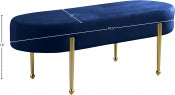 Gia Velvet Bench