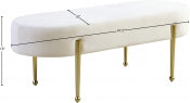 Gia Velvet Bench