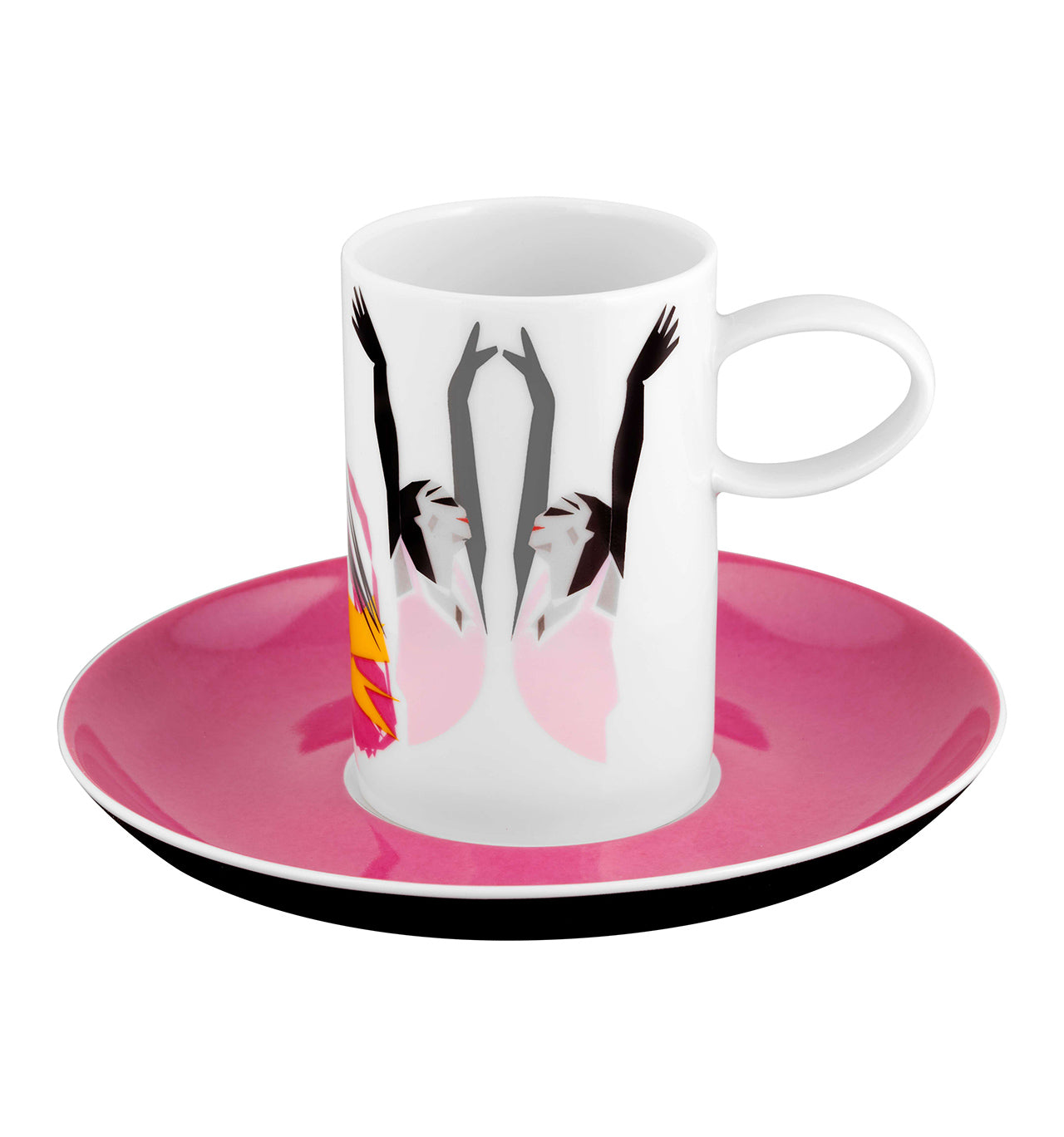 Tchaikovsky Set of 4 Coffee Cups & Saucers