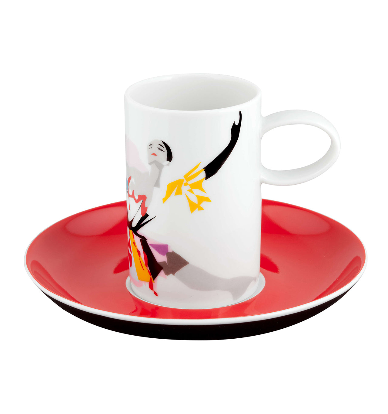Tchaikovsky Set of 4 Coffee Cups & Saucers