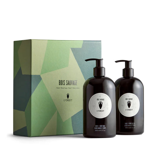Bois Sauvage Hand and Body Soap + Lotion Gift Set