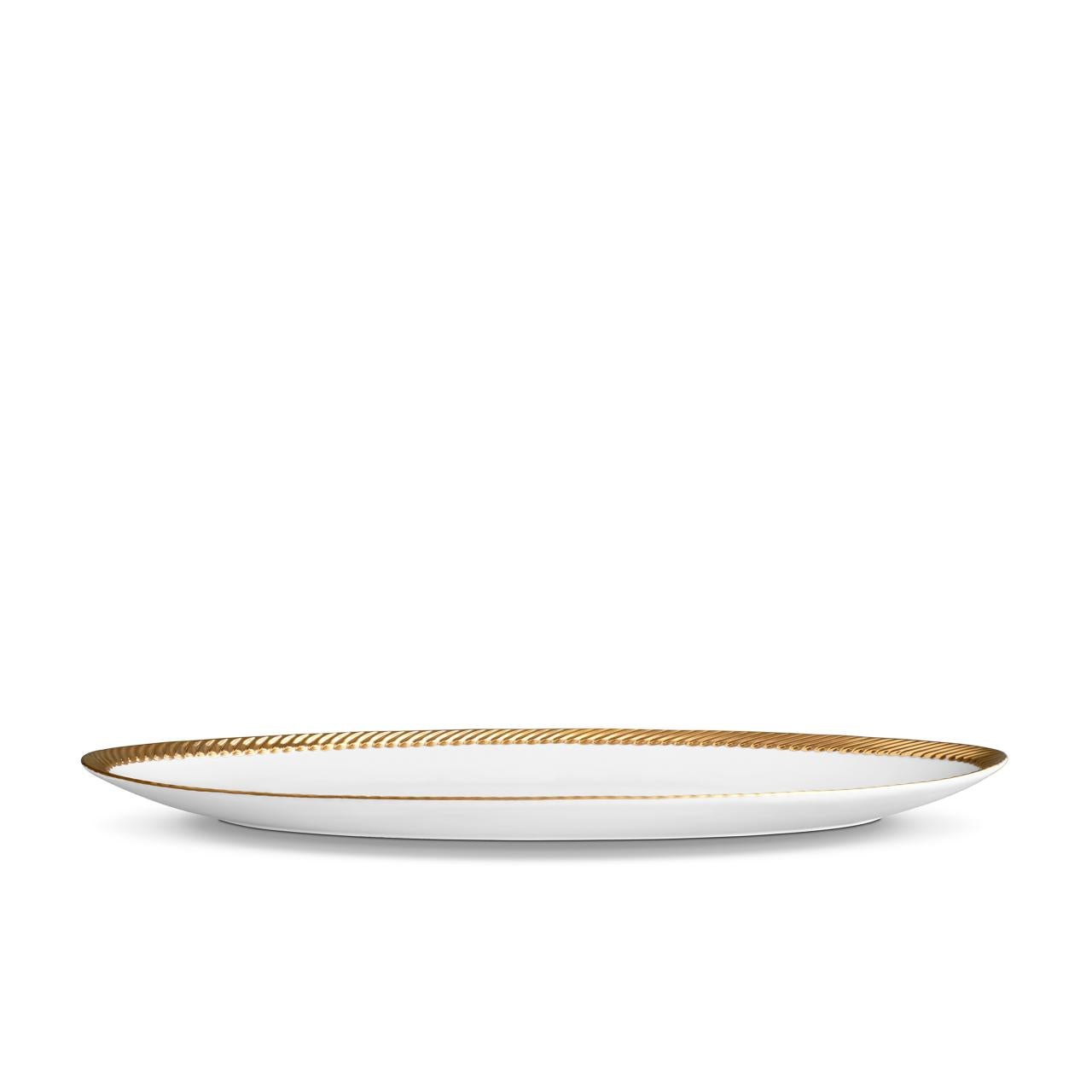 Corde Oval Platter - Gold