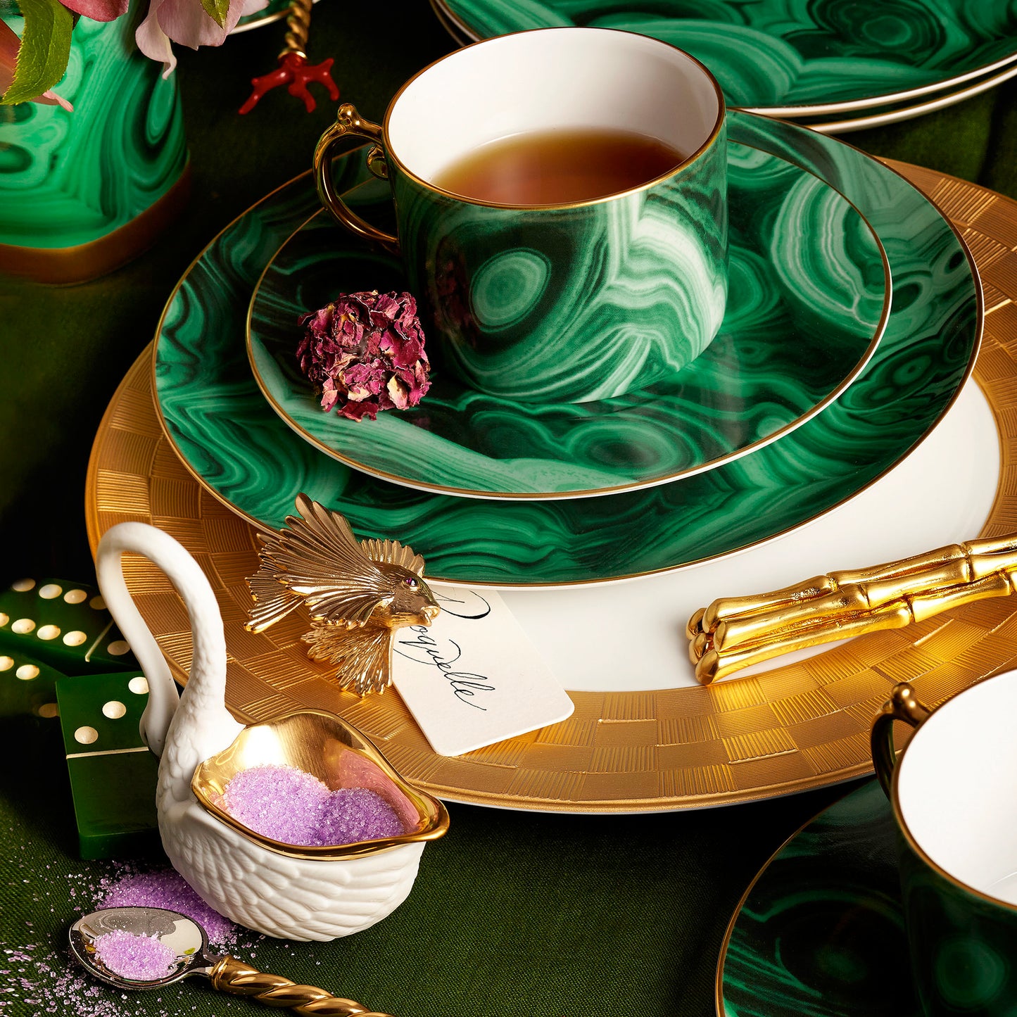 Malachite Espresso Cup + Saucer