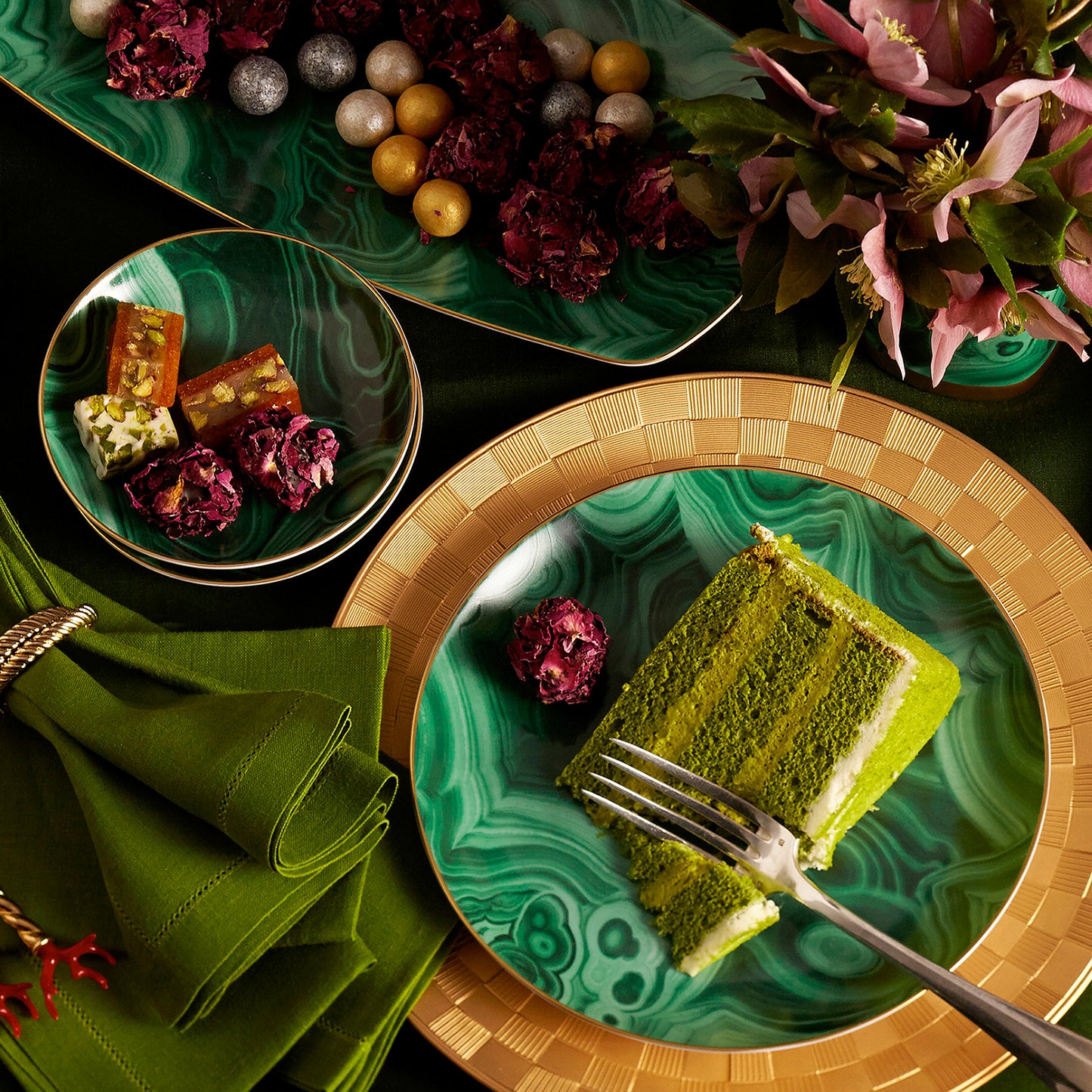 Malachite Espresso Cup + Saucer