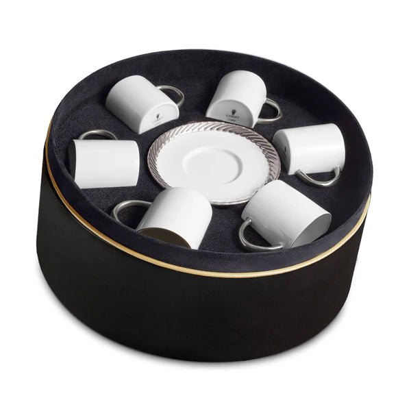 Corde Espresso Cup + Saucer (Set of 6)