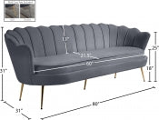 Gardenia Velvet Sofa