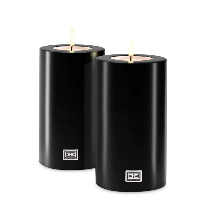 Artificial Candle ø 10 x H. 21 cm Set of 2