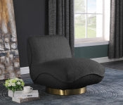 Geneva Boucle Fabric Swivel Accent Chair