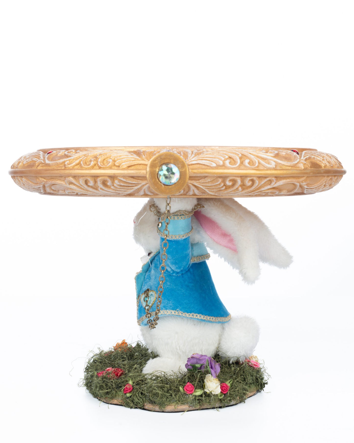 White Rabbit Cake Plate