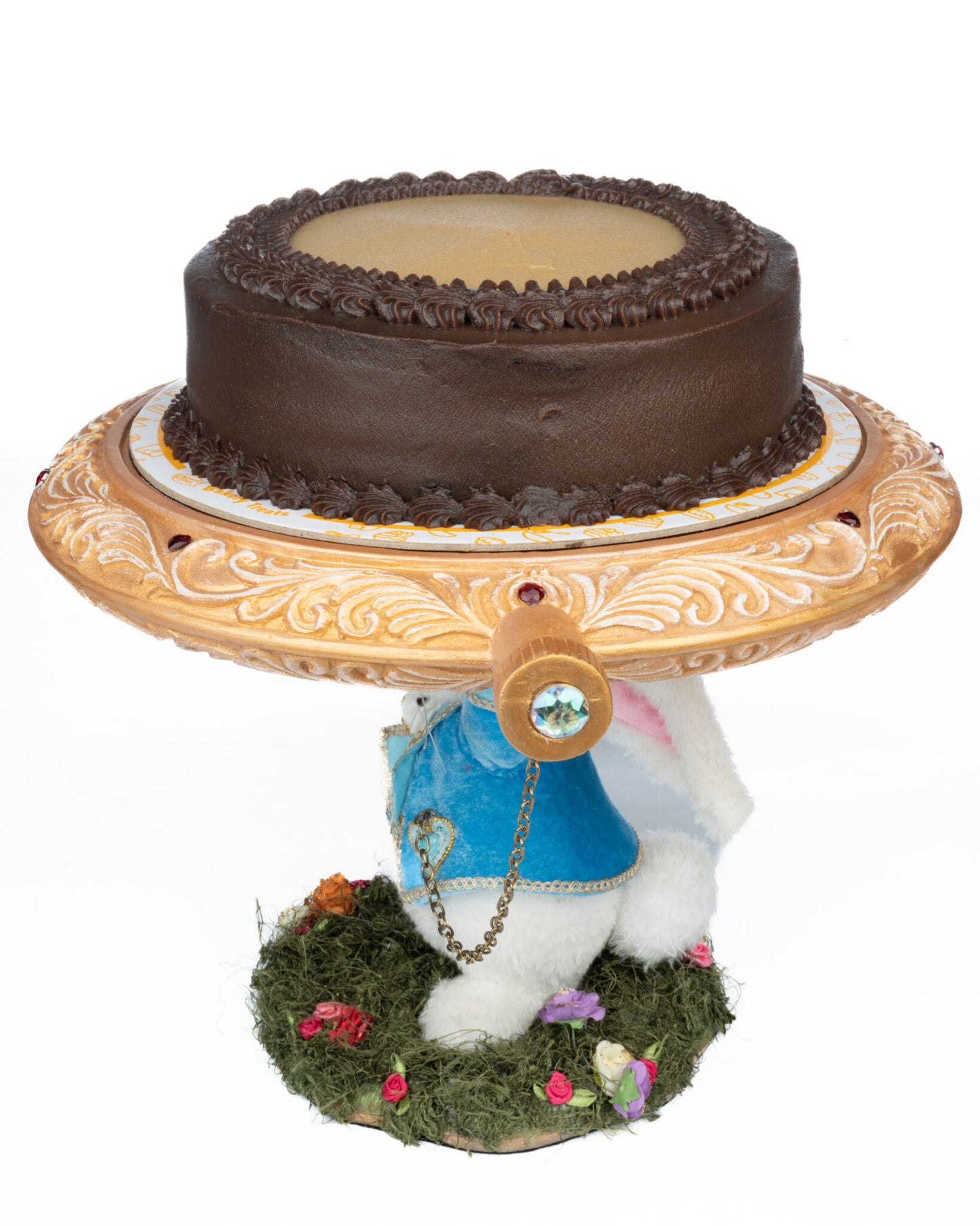 White Rabbit Cake Plate