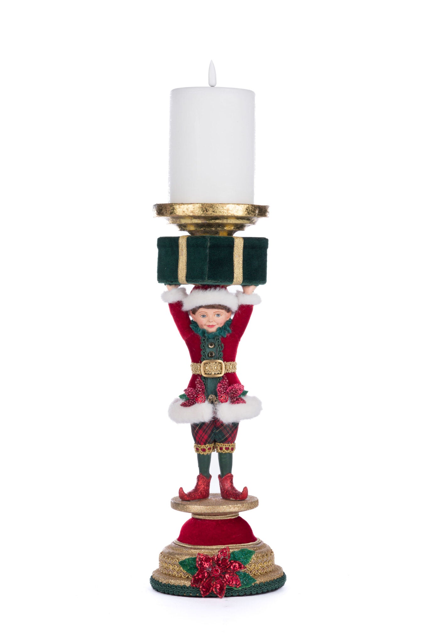 Holiday Magic Elf Candlestick