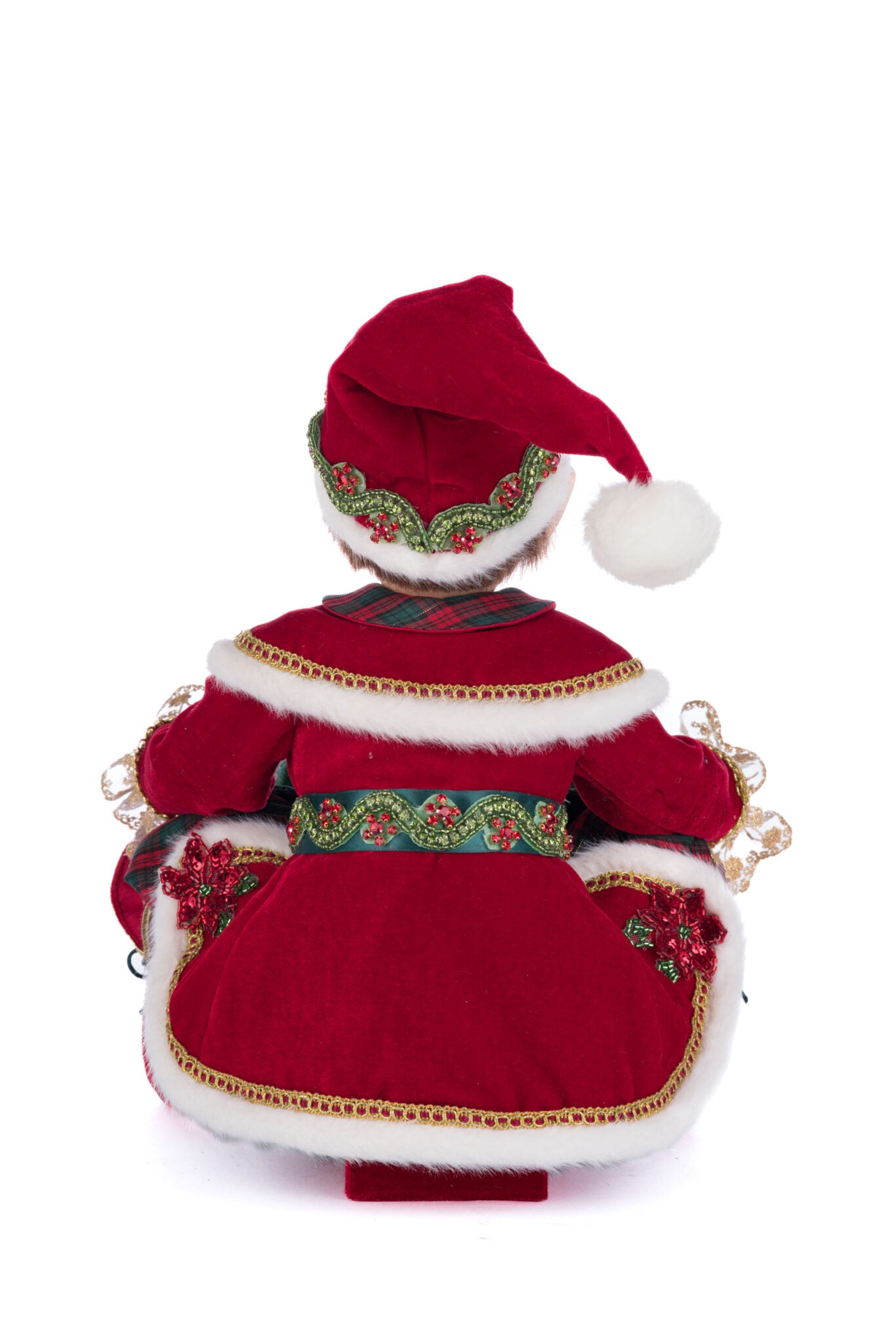 Elf Holding Gift Candy Bowl