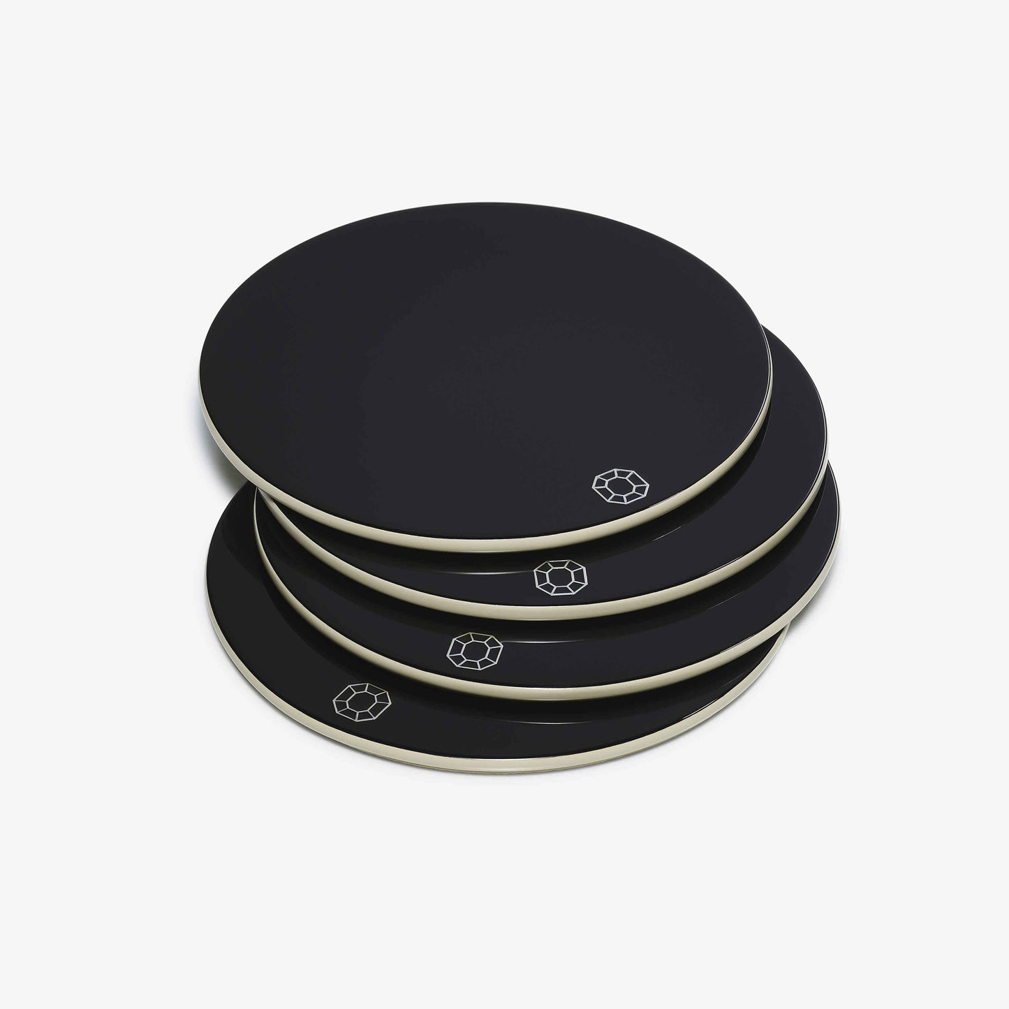 Octogone Coasters (Black)