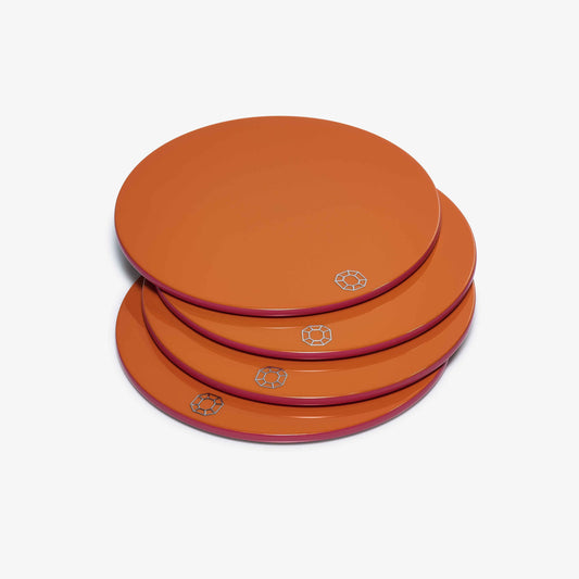 Octogone Coasters (Orange)