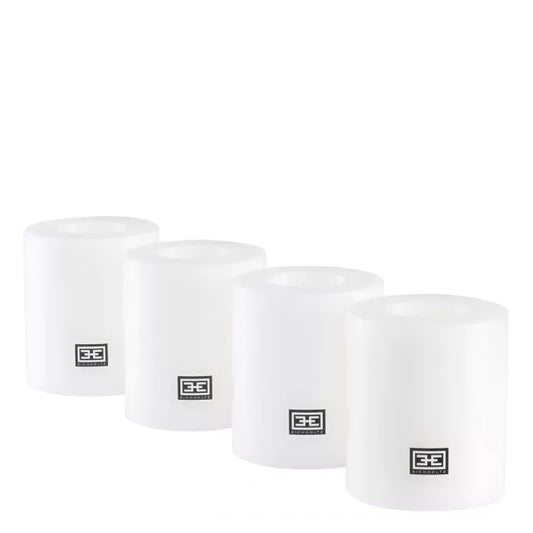 Artificial Candle ø 8 x H. 9 cm Set of 4