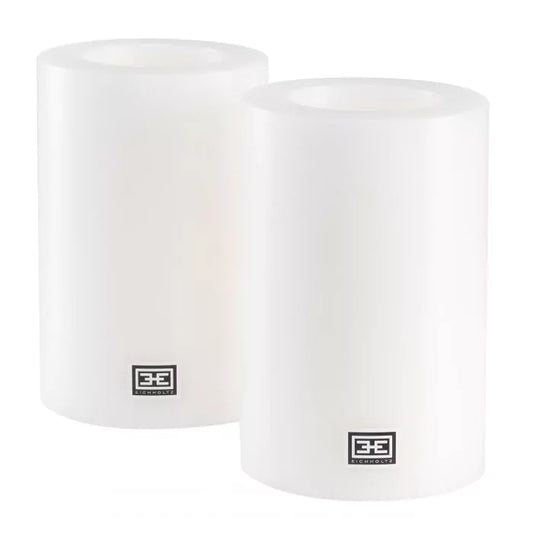 Artificial Candle ø 10 x H. 15 cm Set of 2