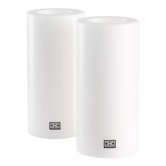 Artificial Candle ø 10 x H. 21 cm Set of 2