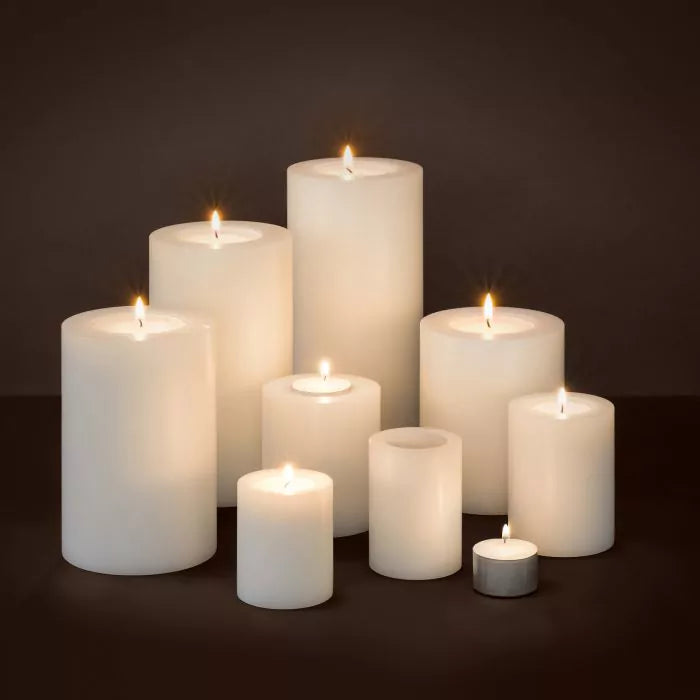 Artificial Candle ø 8 x H. 9 cm Set of 4