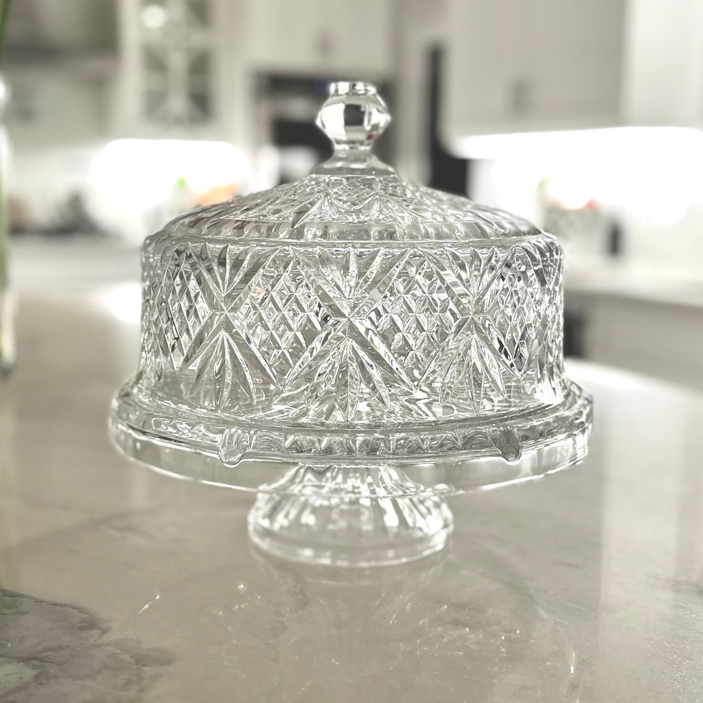 Crystal Footed 4 in 1 Cake Dome