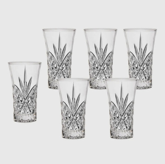 Set of 6 Crystal Shot Glasses