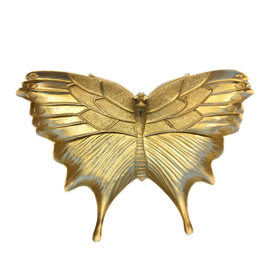 Gold Resin Butterfly Plate