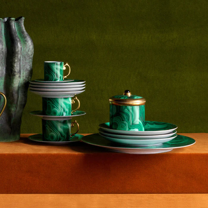 Malachite Charger / Cake Plate