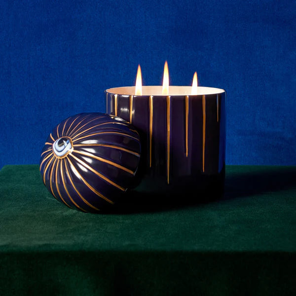 Lito Candle 3-wick - Bleu