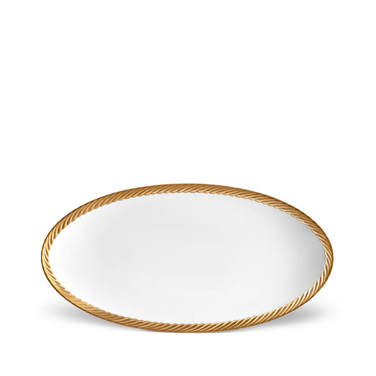 Corde Oval Platter - Gold