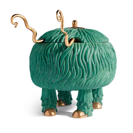 Haas Fox Salad Monster Serving Bowl - Green