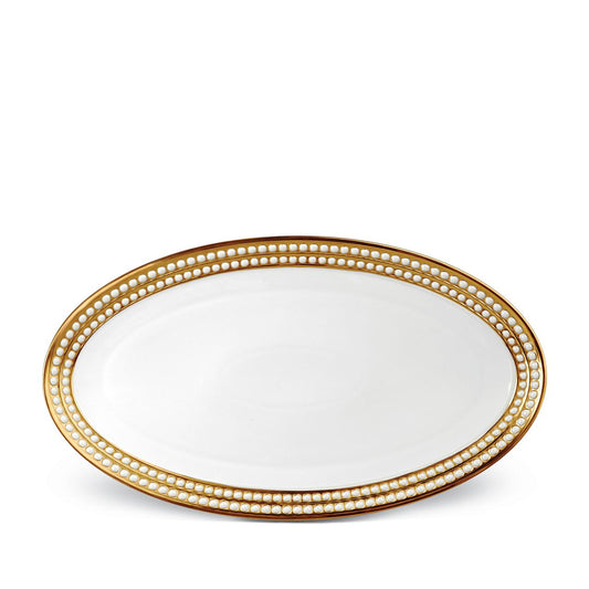 Perlée Oval Platter - Gold