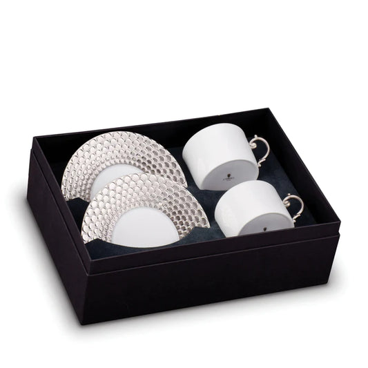Aegean Tea Cup + Saucer (Set of 2)