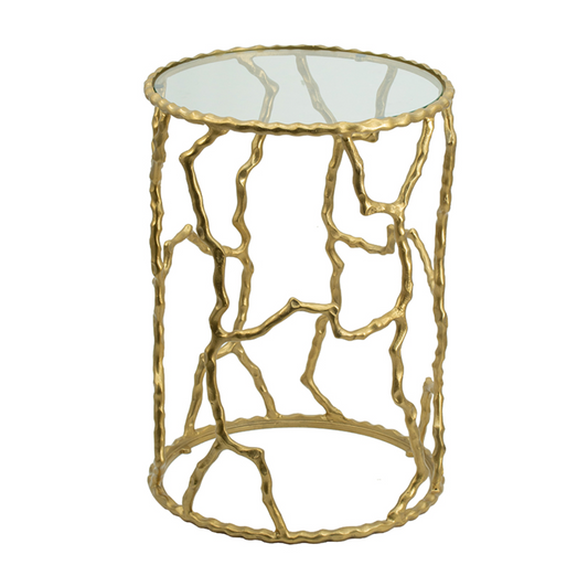 Gold Branch Side Table